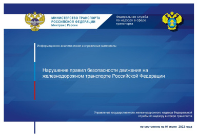 О безопасности на железнодорожном транспорте РФ за 5 месяцев 2022 года