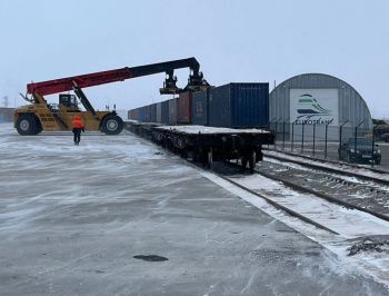 Первая отправка поезда Евросиб с нового контейнерного терминала EUROTRANS GATEWAY