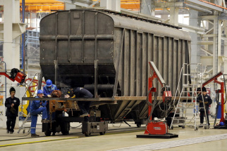 Минпромторг прогнозирует выпуск грузовых вагонов в РФ в 2018 г. на уровне около 58 тыс.