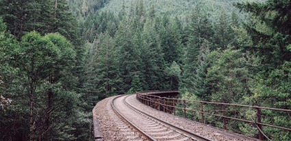 Железная дорога пошла в гору