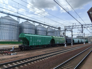 Экспорт зерна по железной дороге приблизился к рекорду